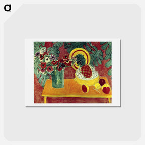 アートポストカード-Pineapple and Anemones - アンリ マティス Postcard.