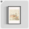 アートポスター-Bamboo screen shell Sudaregai from A comparison of Genroku poems and shells - 葛飾 北斎 Poster.