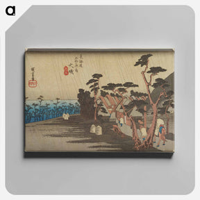アートパネル-Rainy Street Scene
 - 歌川 広重 Canvas.