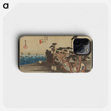 Rainy Street Scene
 - 歌川 広重 Phone Case.