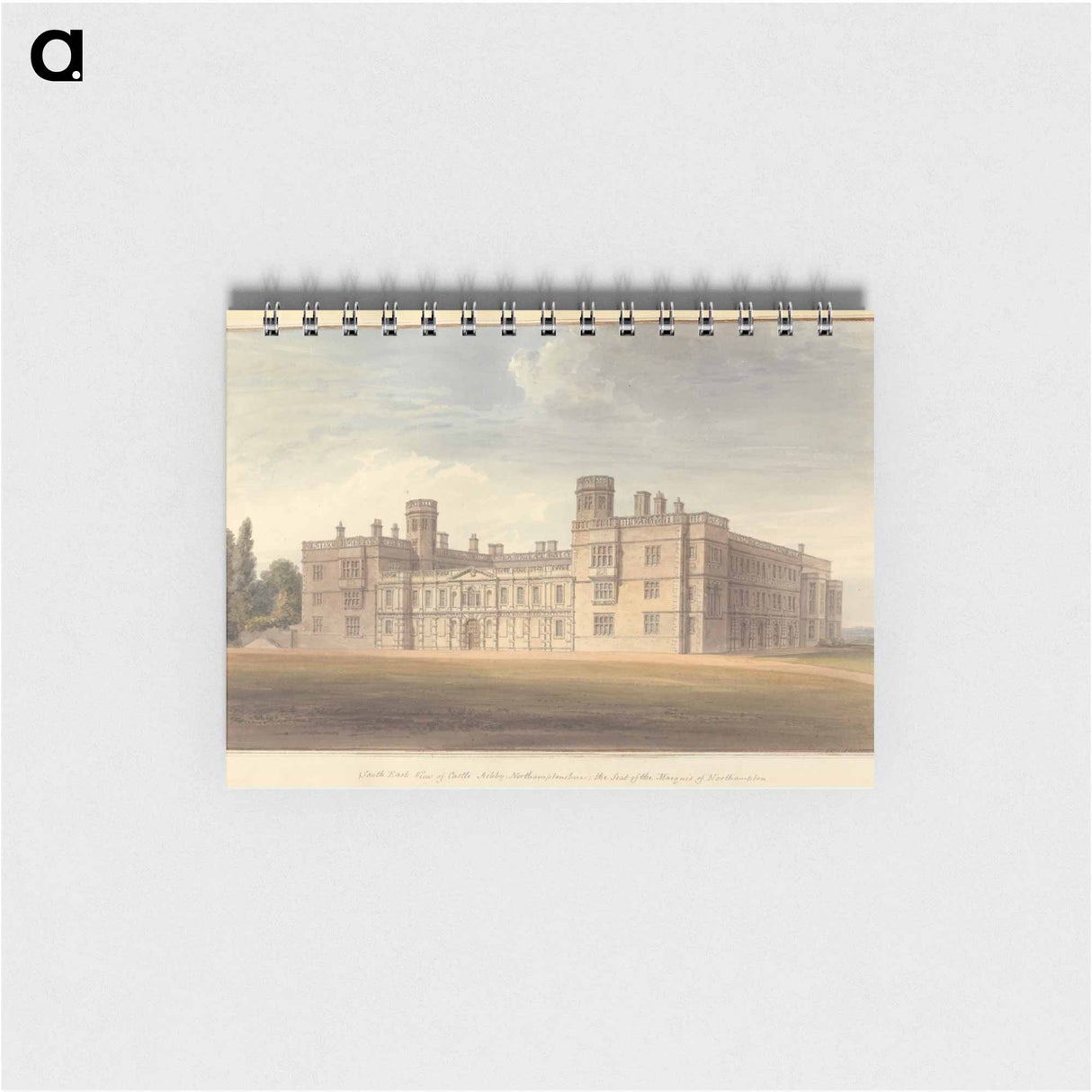 アートメモ帳-South East View of Castle Ashby, Northamptonshire; the Seat of the Marquis of Northampton
 - イェール大学アートギャラリー Memo.