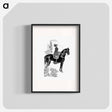 アートポスター-Lady on Horseback
 - 大英図書館 Poster.