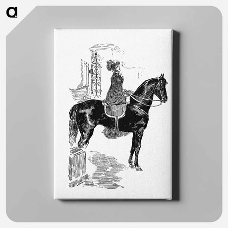 アートパネル-Lady on Horseback
 - 大英図書館 Canvas.