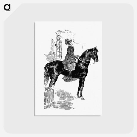 アートポストカード-Lady on Horseback
 - 大英図書館 Postcard.
