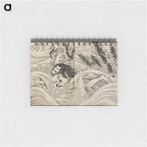 アートメモ帳-Hokusai's Pages from the New Illustrated Edition of 'Tales of the Water Margin' - 葛飾 北斎 Memo.