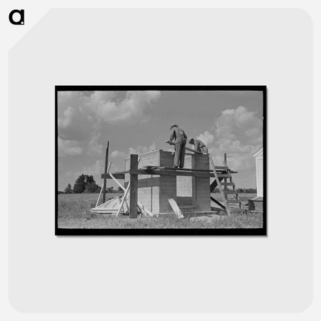 アートポストカード-Southeast Missouri Farms Project
 - ラッセル リー Postcard.