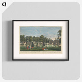 アートポスター-A View of the Back Front of the House, & part of the Garden of the Earl of Burlington at Chiswick; with a distant View of the Orangery, Greenhouse, Inigo Jones's Gate, & c.
 - イェール大学アートギャラリー Poster.