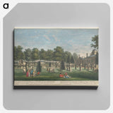アートパネル-A View of the Back Front of the House, & part of the Garden of the Earl of Burlington at Chiswick; with a distant View of the Orangery, Greenhouse, Inigo Jones's Gate, & c.
 - イェール大学アートギャラリー Canvas.