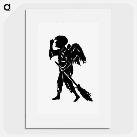 アートポスター-Ragged Angel with a Broomstick
 - 大英図書館 Poster.