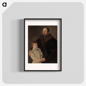 アートポスター-Portrait of a Gentleman and Son
 - バーンズ・コレクション Poster.