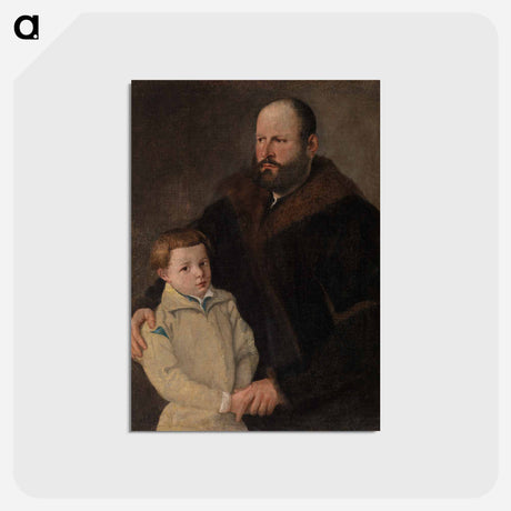 アートポストカード-Portrait of a Gentleman and Son
 - バーンズ・コレクション Postcard.