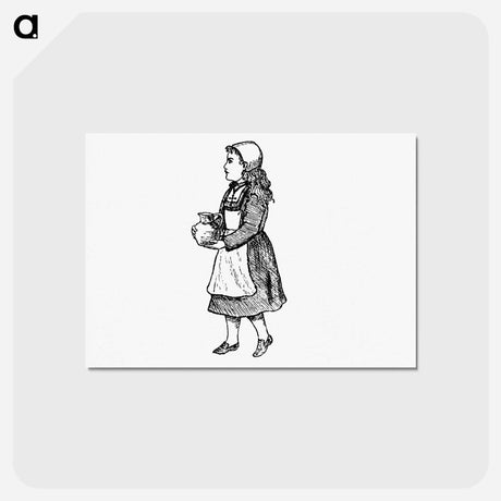 アートポストカード-Peasant Girl from Sunshine and Sea
 - 大英図書館 Postcard.