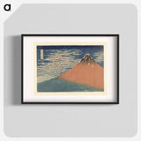Clear Weather with a Southerly Wind - Katsushika Hokusai Poster.