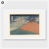 Clear Weather with a Southerly Wind - Katsushika Hokusai Poster.