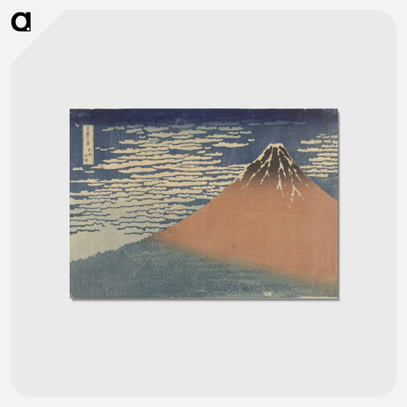 アートポストカード-Clear Weather with a Southerly Wind - 葛飾 北斎 Postcard.