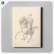 アートパネル-Turbaned Cavalryman on a Horse
 - イェール大学アートギャラリー Canvas.