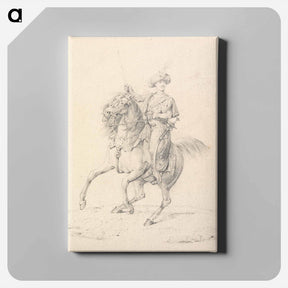 アートパネル-Turbaned Cavalryman on a Horse
 - イェール大学アートギャラリー Canvas.
