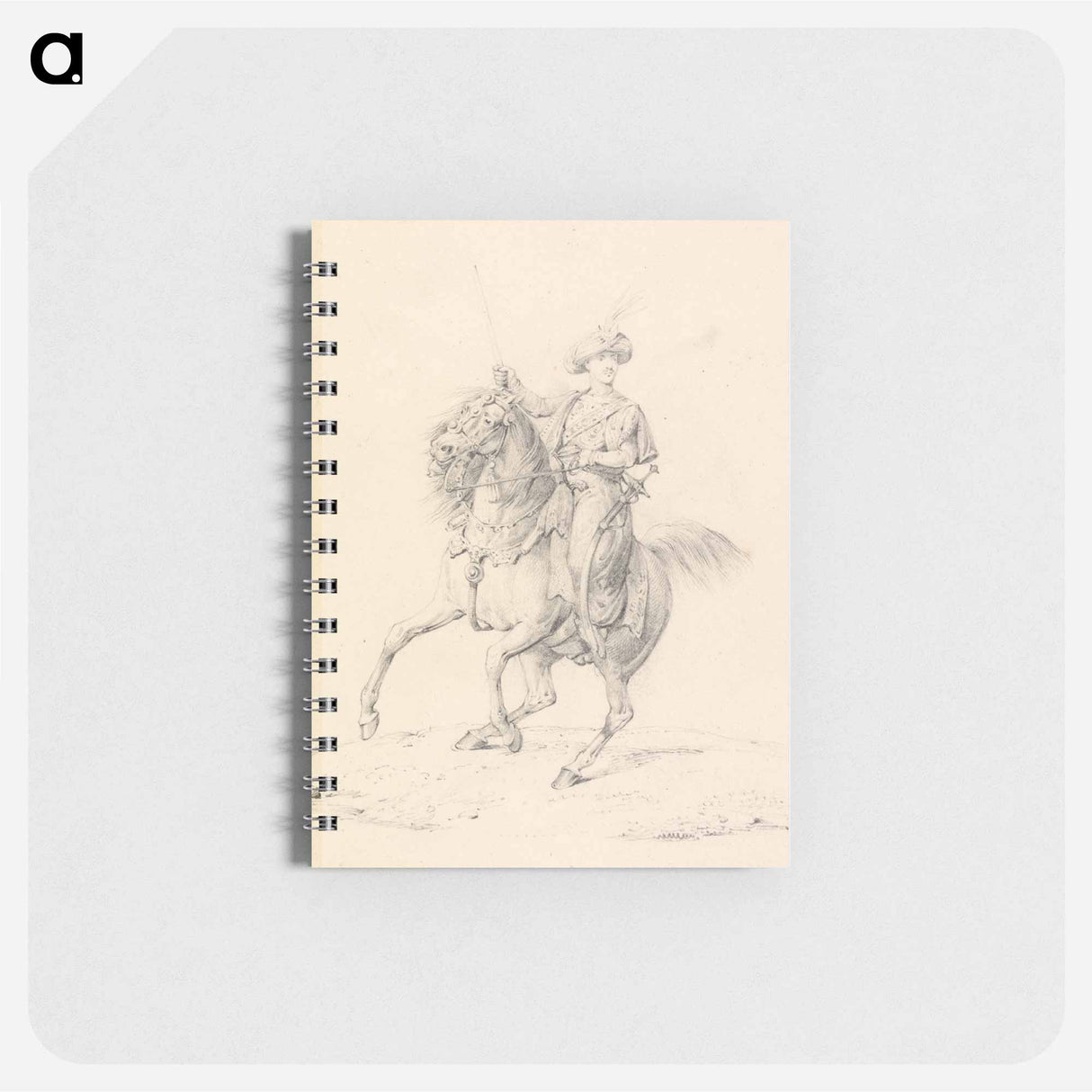 アートメモ帳-Turbaned Cavalryman on a Horse
 - イェール大学アートギャラリー Memo.