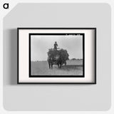 Untitled photo, possibly related to: The threshing of oats. Clayton, Indiana, south of Indianapolis - Dorothea Lange Poster.