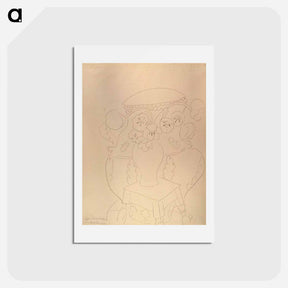 アートポストカード-Still Life with Two Vases - アンリ マティス Postcard.