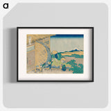 Waterwheel at Onden - 葛飾 北斎 Poster.