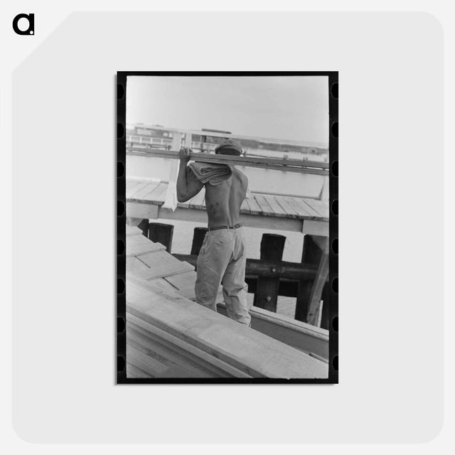 アートポストカード-El Rito Stevedore
 - ラッセル リー Postcard.