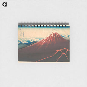 アートメモ帳-Storm below Mount Fuji - 葛飾 北斎 Memo.