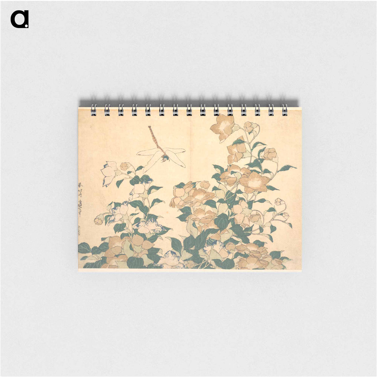 Hokusai's dragonfly and bellflower - 葛飾 北斎 Memo.