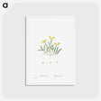 アートポストカード-Sedum Acre (Goldmoss Stonecrop) - ピエール ジョゼフ ルドゥーテ Postcard.