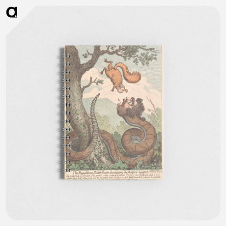 アートメモ帳-The Republican Rattle-Snake Fascinating the Bedford-Squirrel
 - イェール大学アートギャラリー Memo.