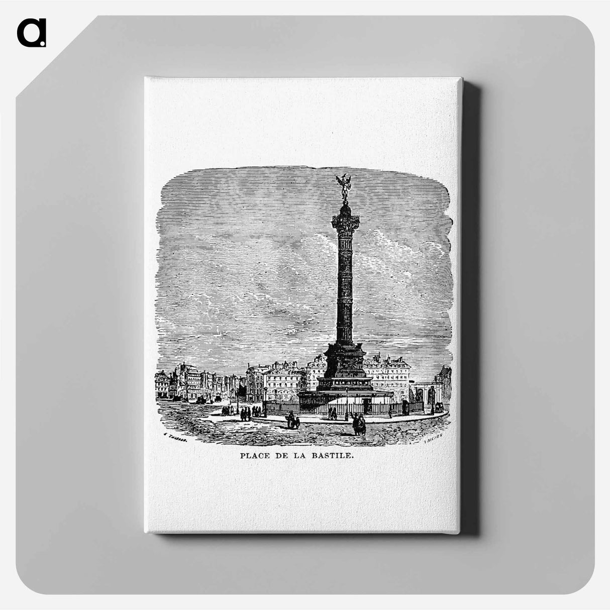 アートパネル-Bastile's Place from Underground, Or Life Below The Surface
 - 大英図書館 Canvas.