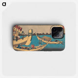 Hokusai's Poem - 葛飾 北斎 Phone Case.