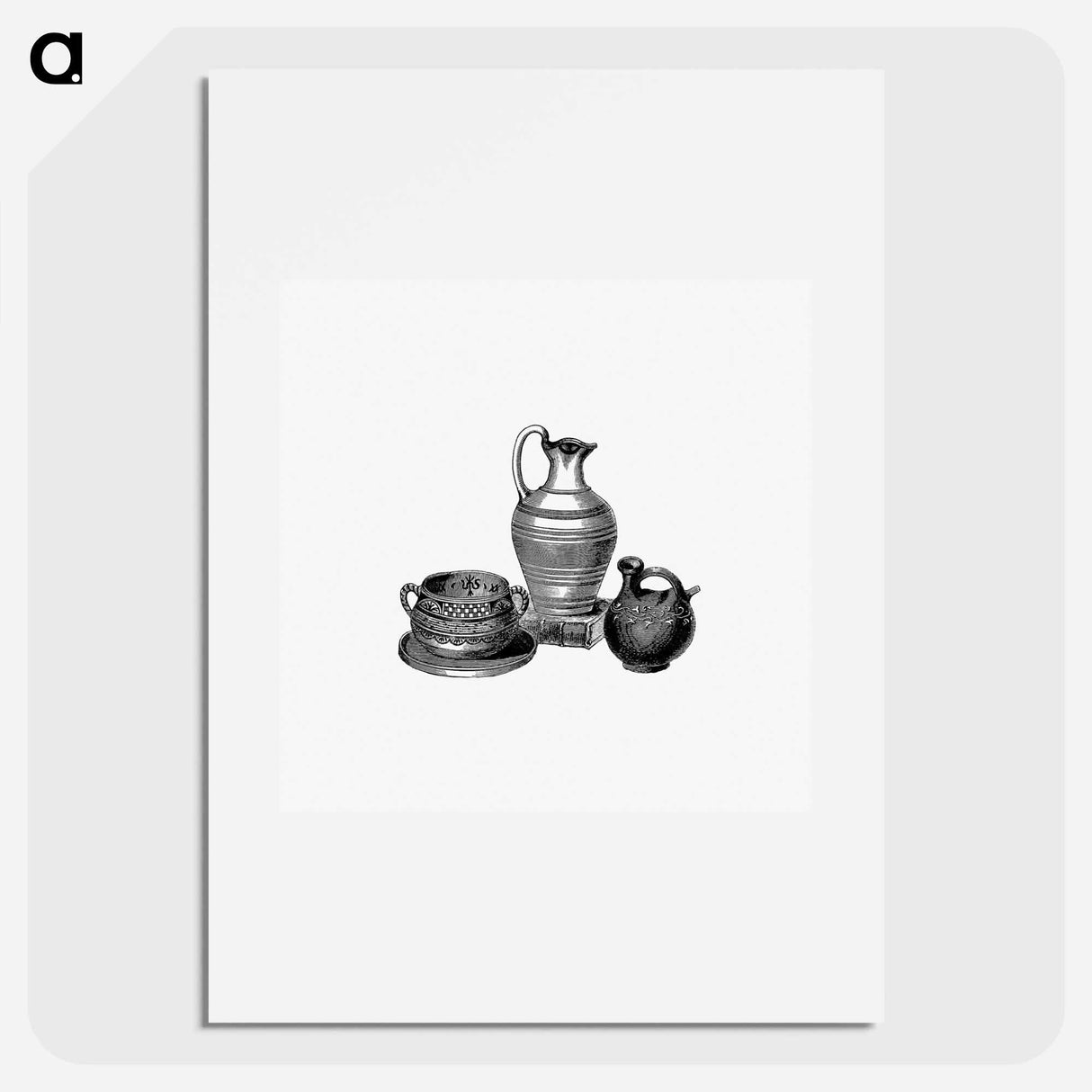 アートポスター-Ancient Roman Vases from the Western Coast
 - 大英図書館 Poster.
