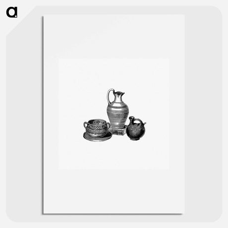 アートポスター-Ancient Roman Vases from the Western Coast
 - 大英図書館 Poster.