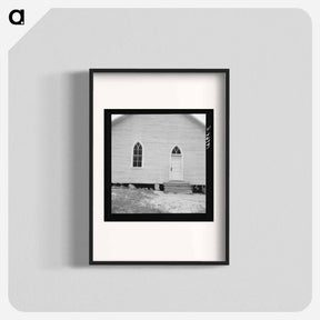 アートポスター-Untitled photo, possibly related to: Baptist church. Person County, North Carolina - ドロテア ラング Poster.