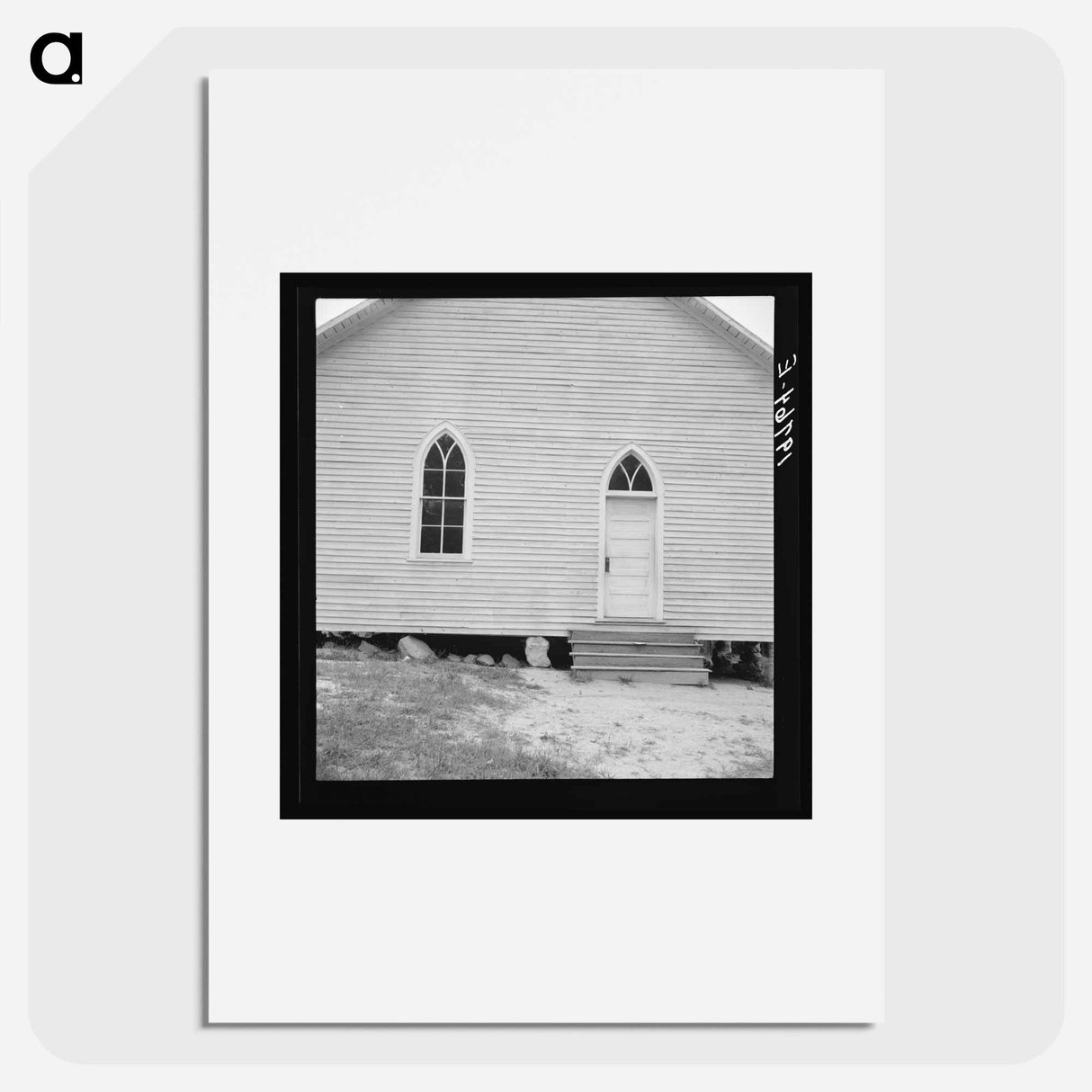 Untitled photo, possibly related to: Baptist church. Person County, North Carolina - ドロテア ラング Poster.