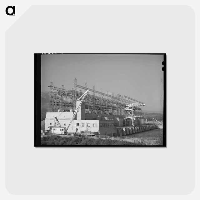 アートポストカード-Powerhouse at Bonneville Dam
 - ラッセル リー Postcard.