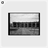 アートポストカード-Durango Roundhouse
 - ラッセル リー Postcard.