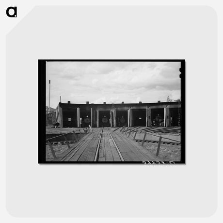 アートポストカード-Durango Roundhouse
 - ラッセル リー Postcard.