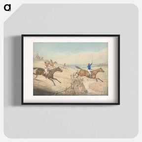 アートポスター-Steeplechasing: The Field taking a Low Rail and a Brook
 - イェール大学アートギャラリー Poster.