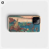 Hokusai's Poem - 葛飾 北斎 Phone Case.