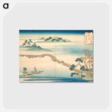 アートポストカード-Hokusai's Autumn Sky at Chōkō - 葛飾 北斎 Postcard.