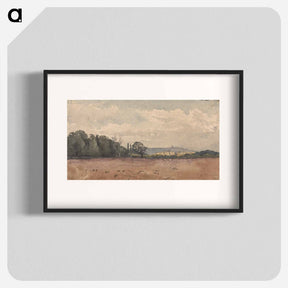 アートポスター-Landscape With a Ploughed Field in the Foreground
 - イェール大学アートギャラリー Poster.