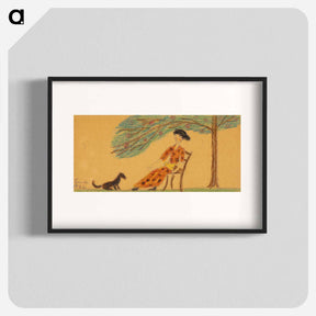 アートポスター-Woman and Dog Under Tree
 - バーンズ・コレクション Poster.