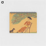 アートメモ帳-Woman and Dog Under Tree
 - バーンズ・コレクション Memo.