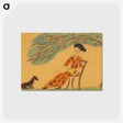 アートポストカード-Woman and Dog Under Tree
 - バーンズ・コレクション Postcard.