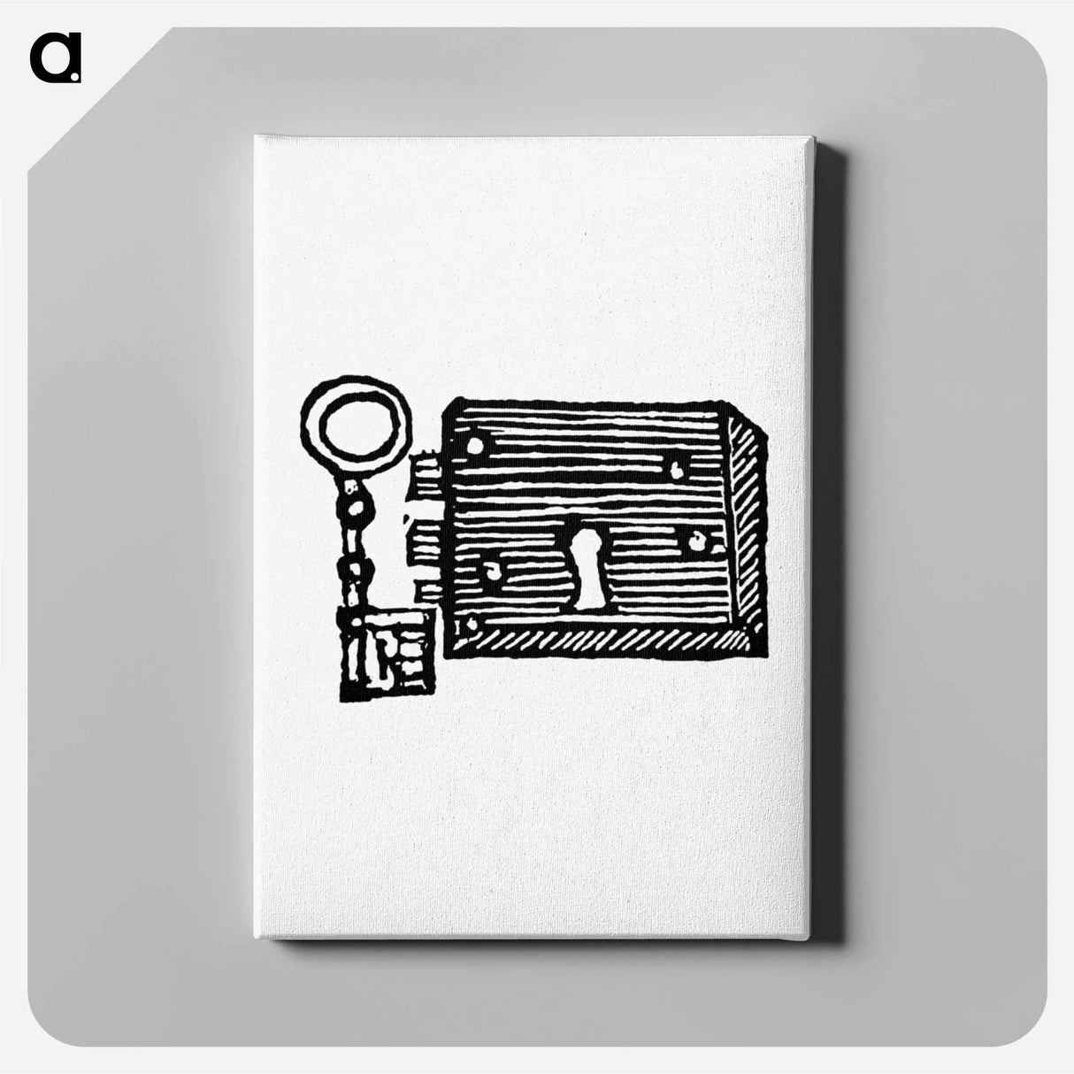 アートパネル-Lock and Key from A Vade-Mecum For Malt-Worms; Or, A Guide To Good-Fellows
 - 大英図書館 Canvas.