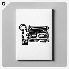 アートパネル-Lock and Key from A Vade-Mecum For Malt-Worms; Or, A Guide To Good-Fellows
 - 大英図書館 Canvas.