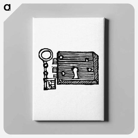 アートパネル-Lock and Key from A Vade-Mecum For Malt-Worms; Or, A Guide To Good-Fellows
 - 大英図書館 Canvas.