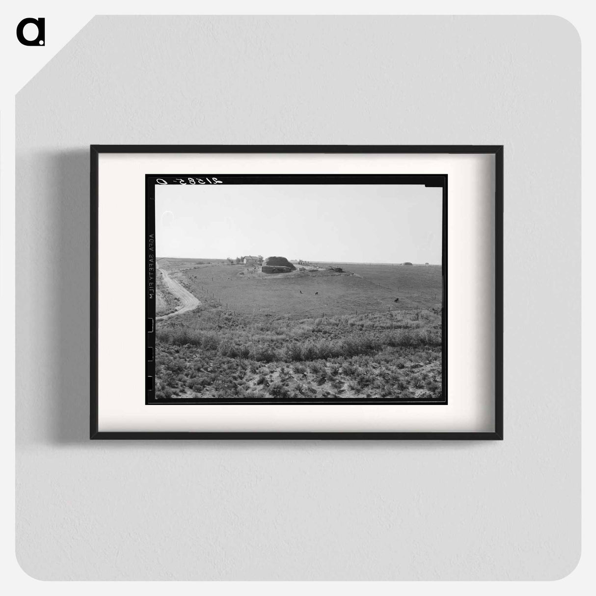 Landscape showing home of FSA borrower - Dorothea Lange Poster.